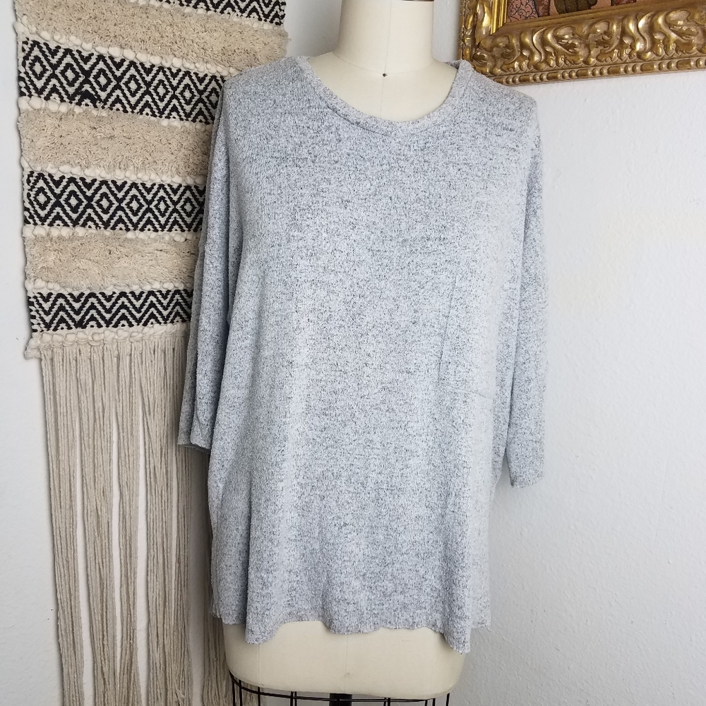🍓3/$15 Workshop Republic Clothing Boxy grey top